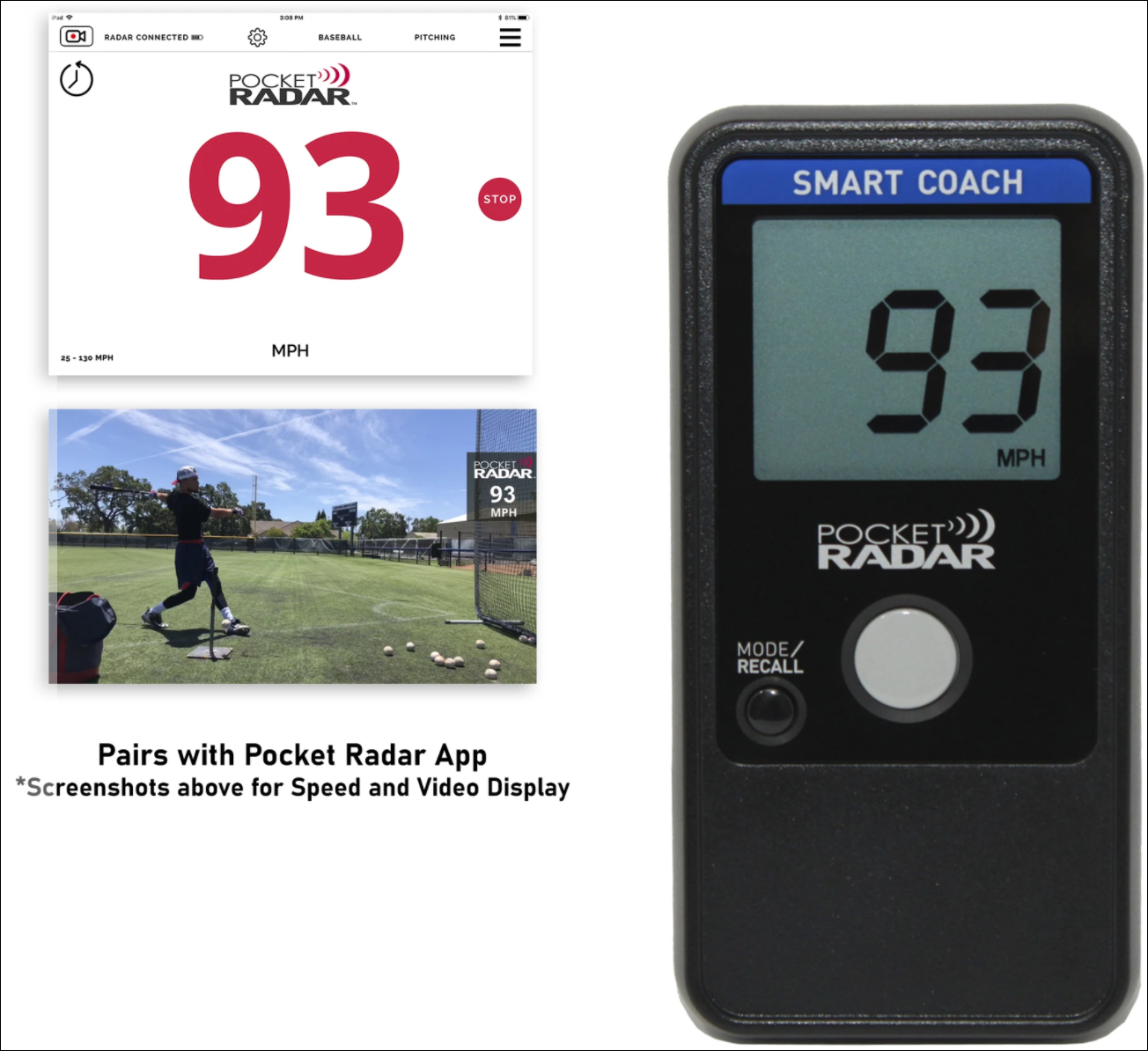 Smart Coach Radar with the Pocket Radar app